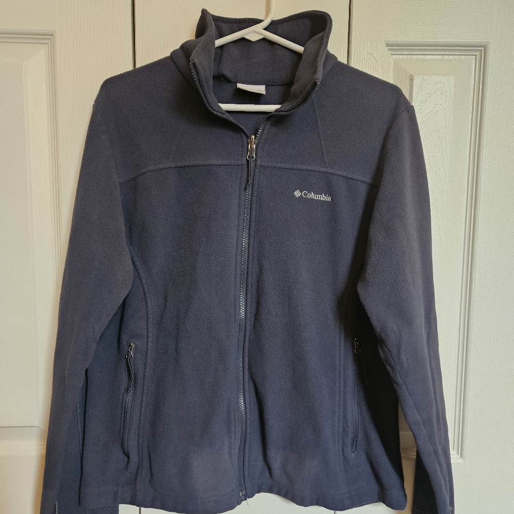 Columbia Blue Full-Zip Fleece Jacket
